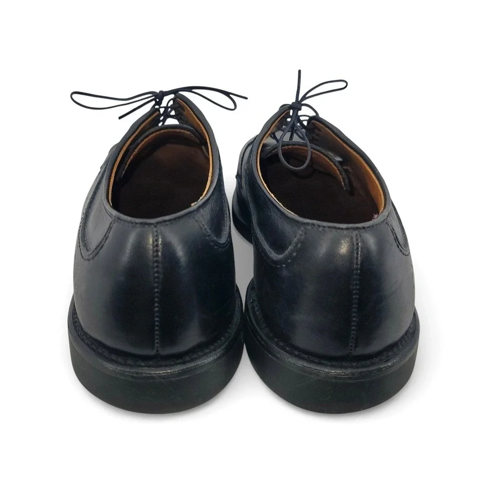 Allen Edmonds Stockbridge Split Toe Derby Shoes Black Leather Mens 10 D‎ USA